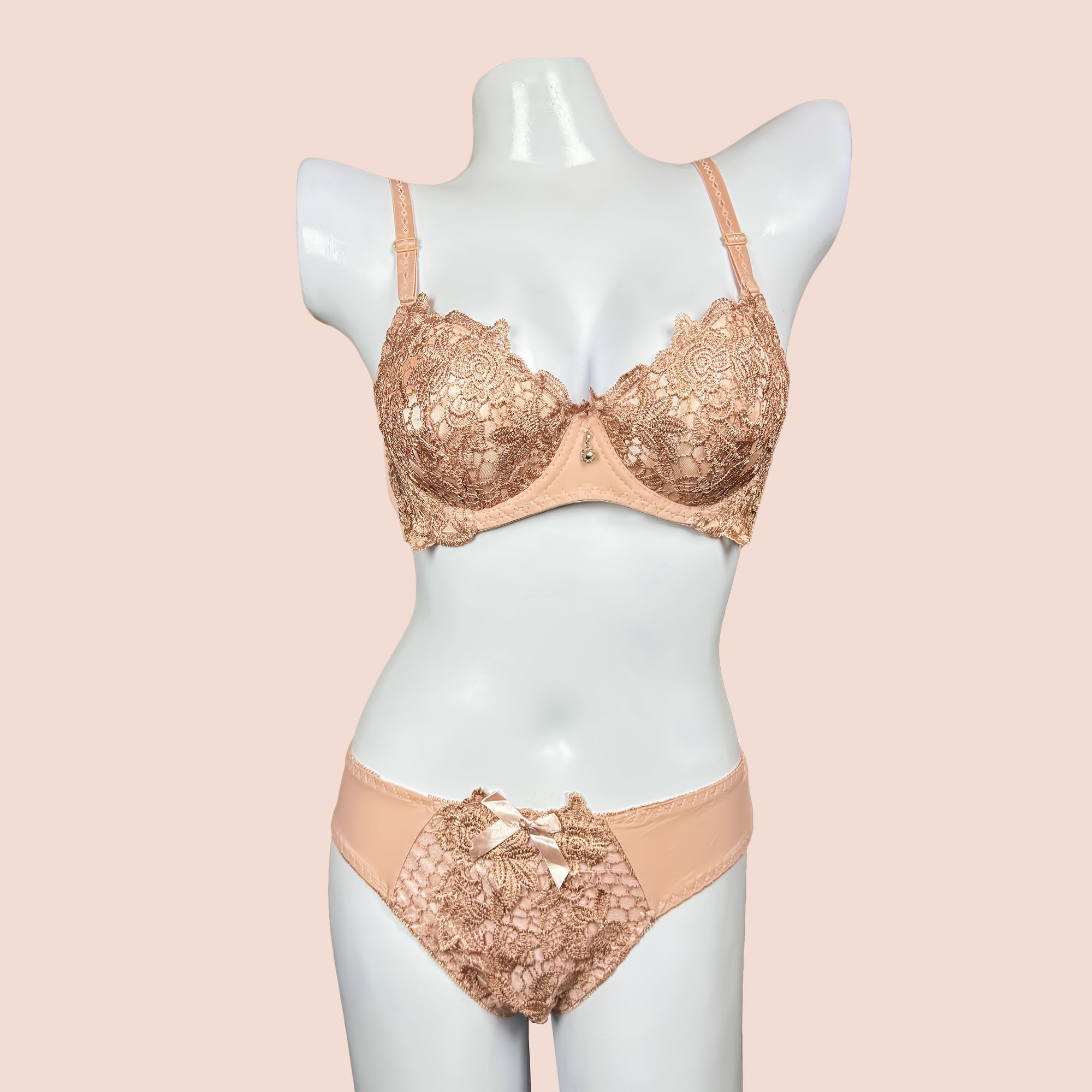 Sexy Bridal Underwire Push Up Padded Bra Panty Set