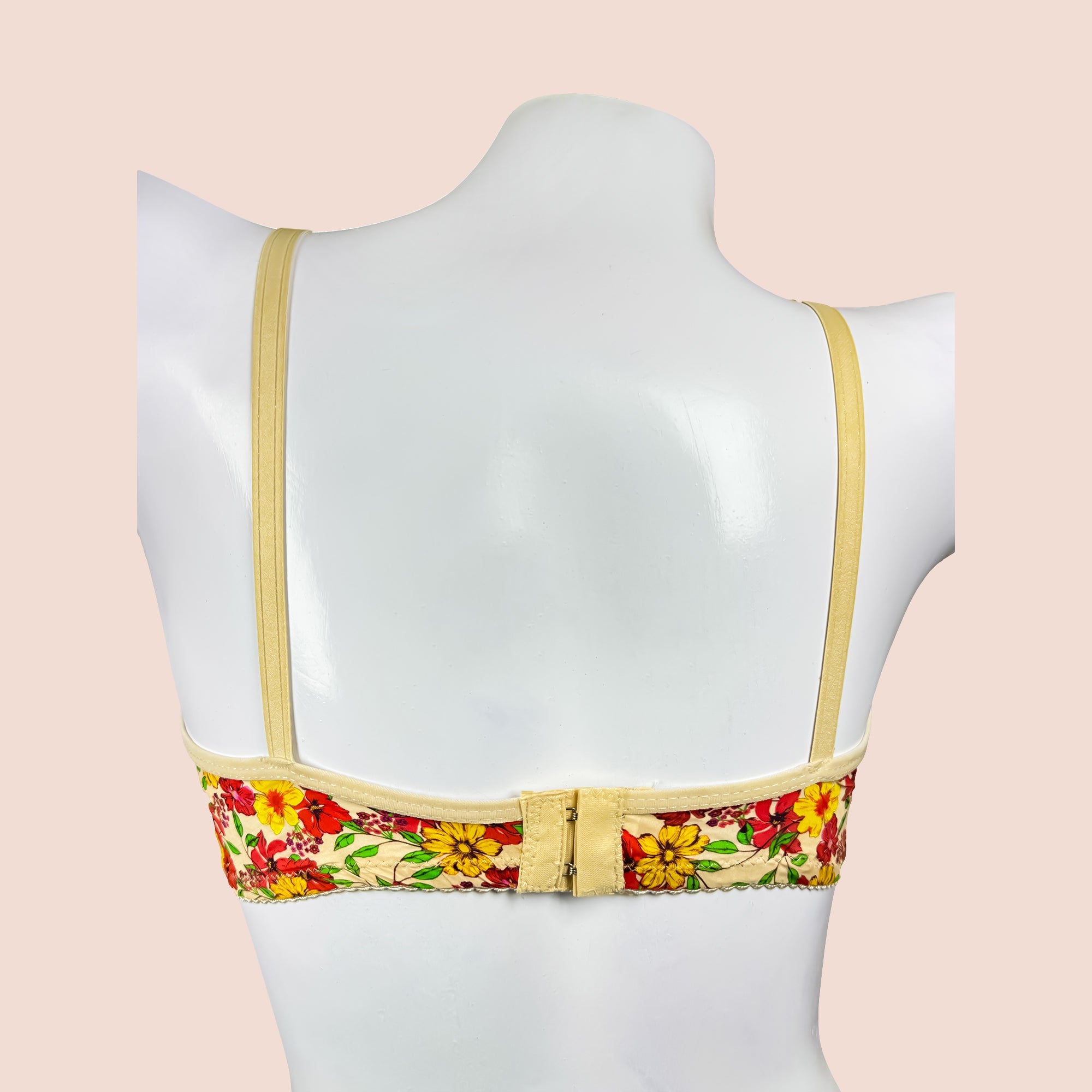 Flower Printed Soft Cotton Basic Daily Wear Printed Bra