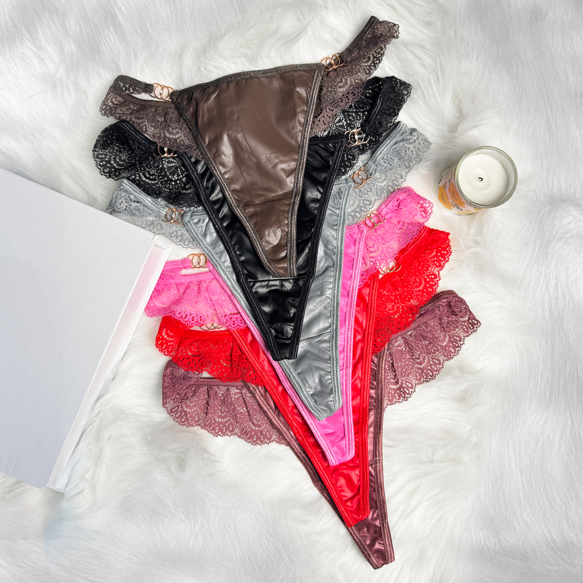 Sexy V Shape French Thong Lace Crotch Seamless Panties