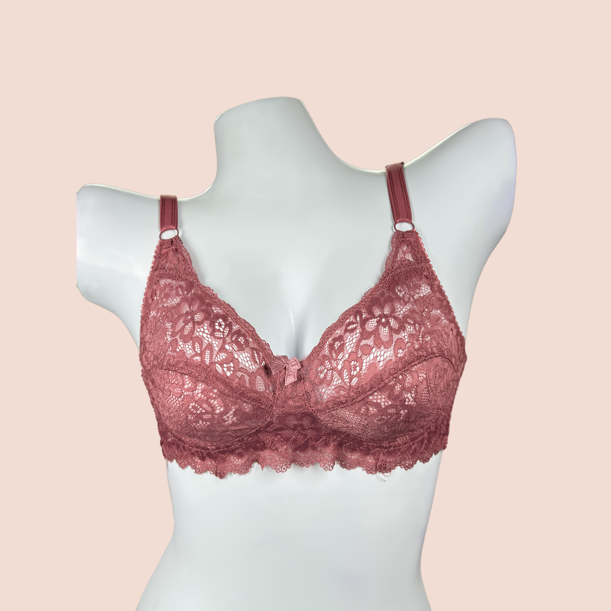 Beautiful Lace Cotton Net Daily Wear bra