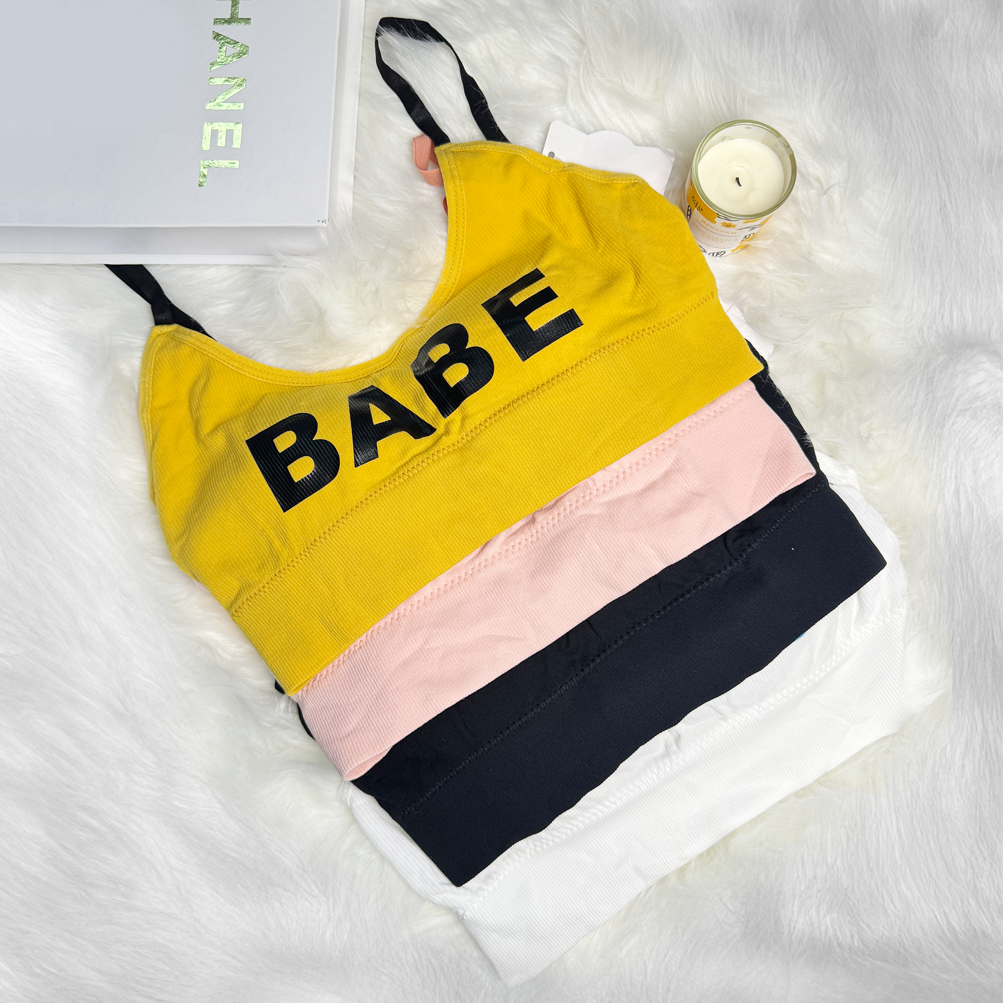 Cute Babe Light Padded Sports Bra