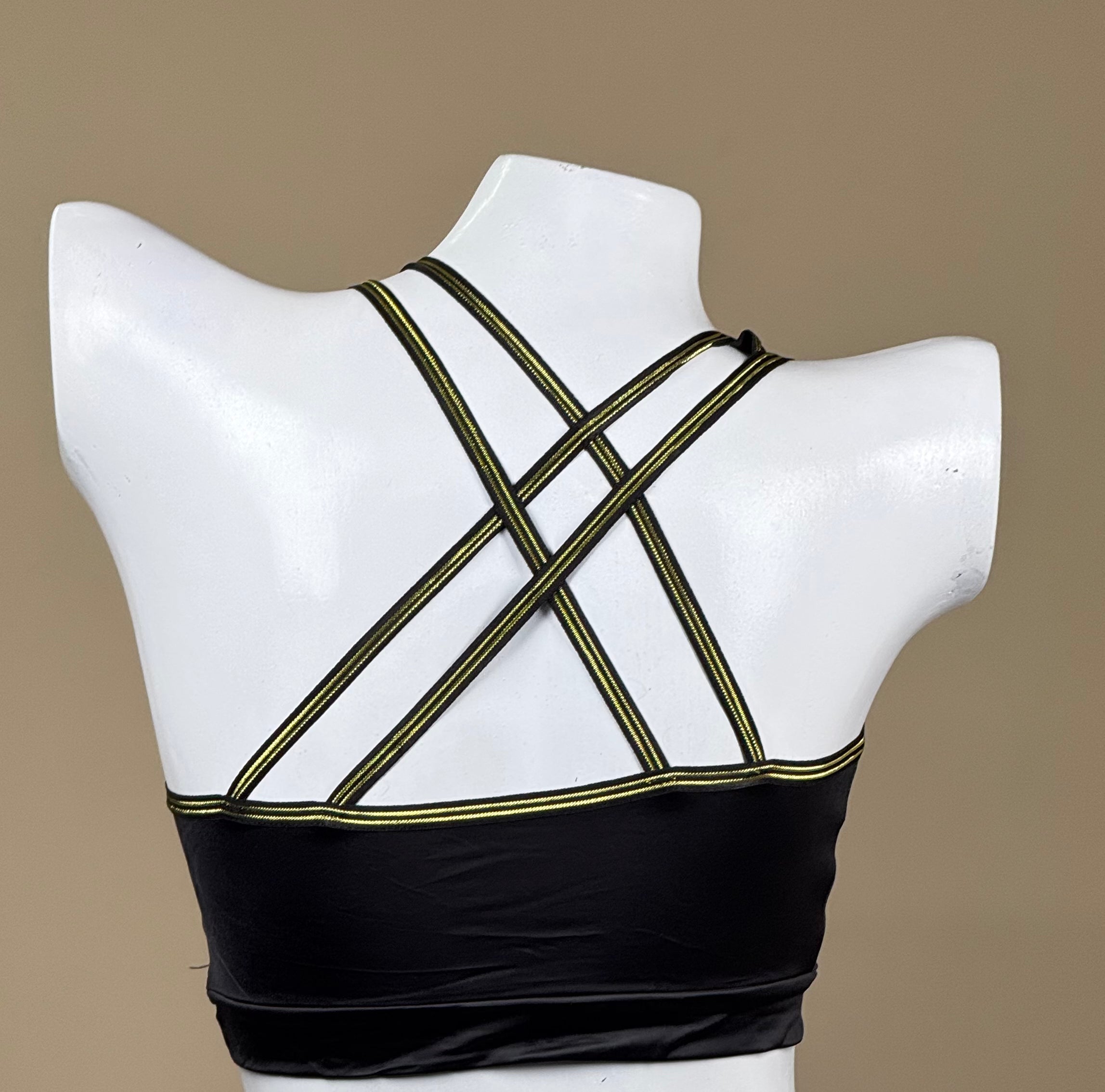 Luxury Soft Silk Removable Padded Bralette and Panty Set with Elegant Golden Straps