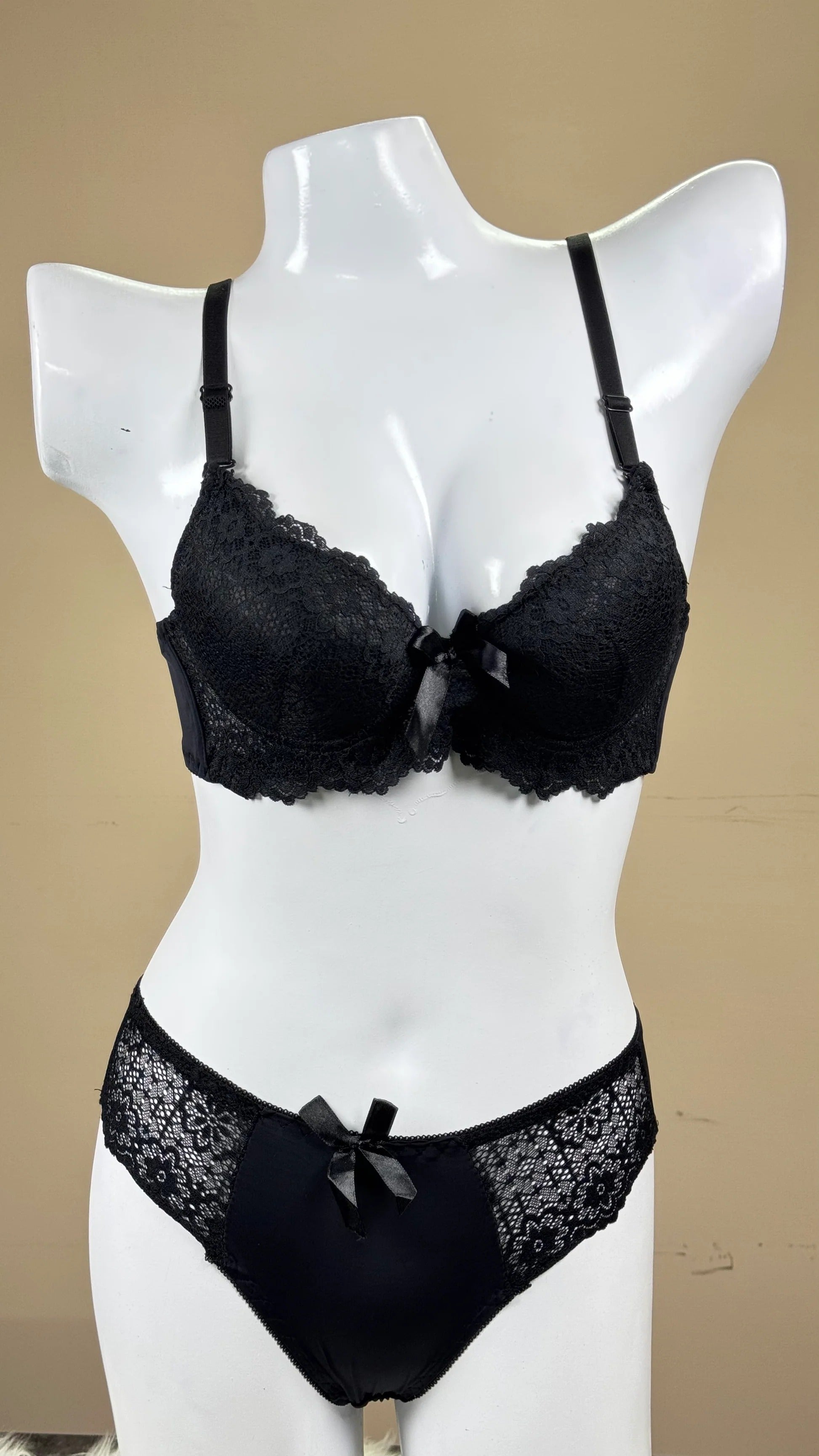 Premium Bridal Lace Bra and Panty Set with Light Foam Padding