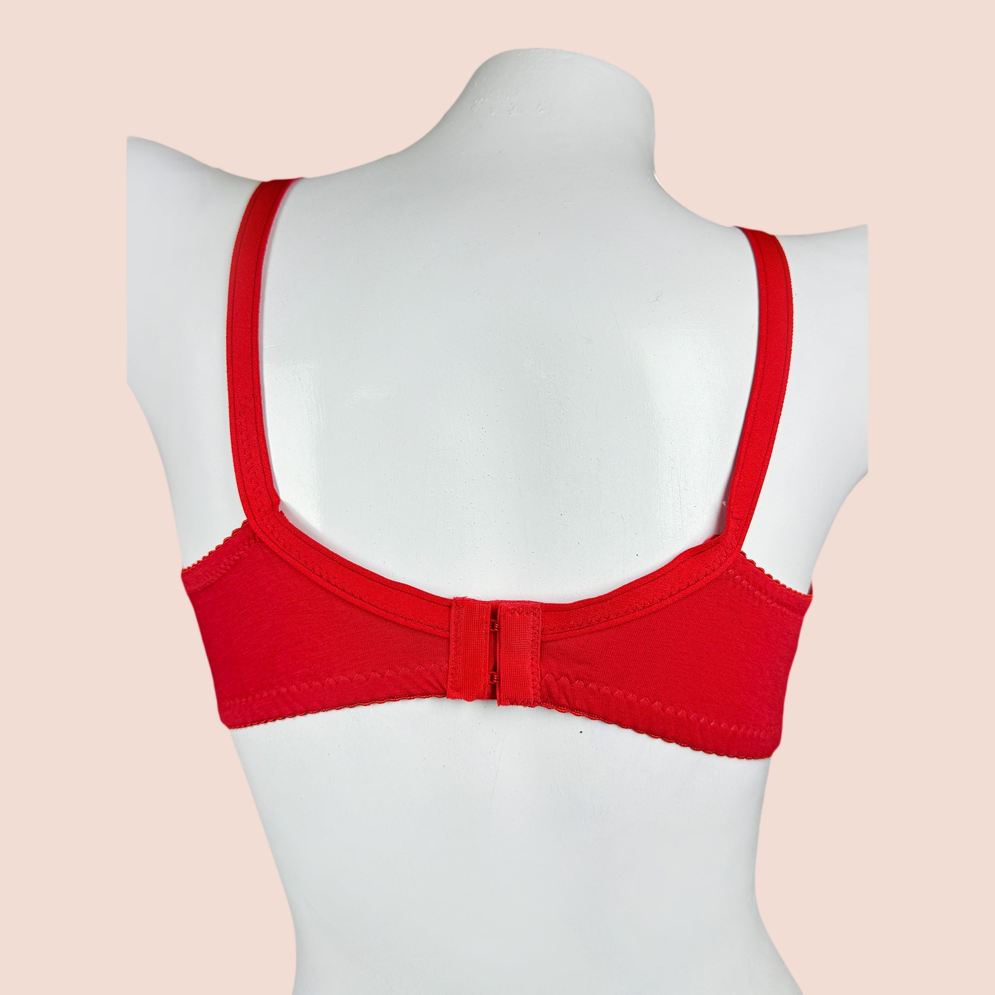Cotton Spandex Half Cup Lace with Net Daily Wear Bra