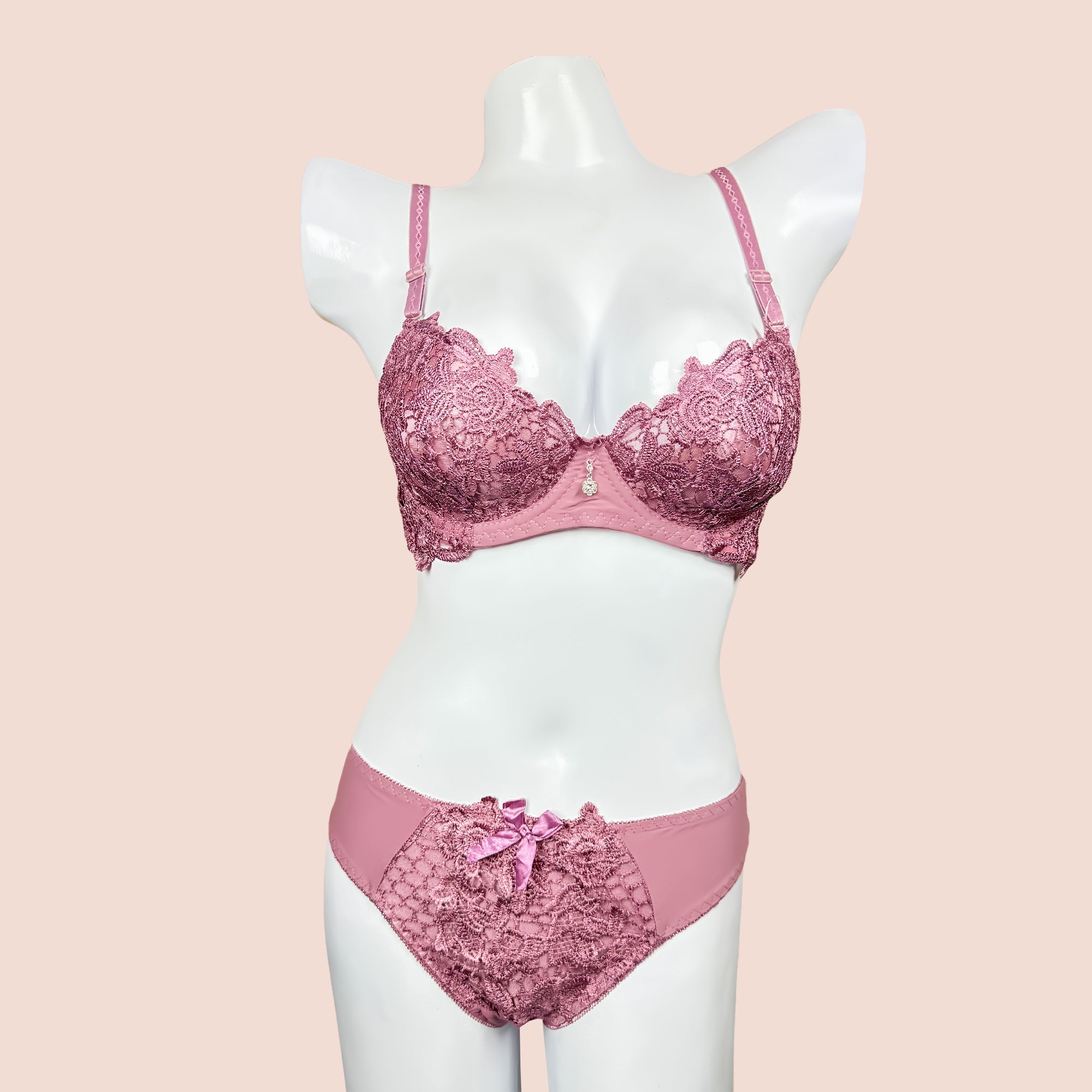 Sexy Bridal Underwire Push Up Padded Bra Panty Set