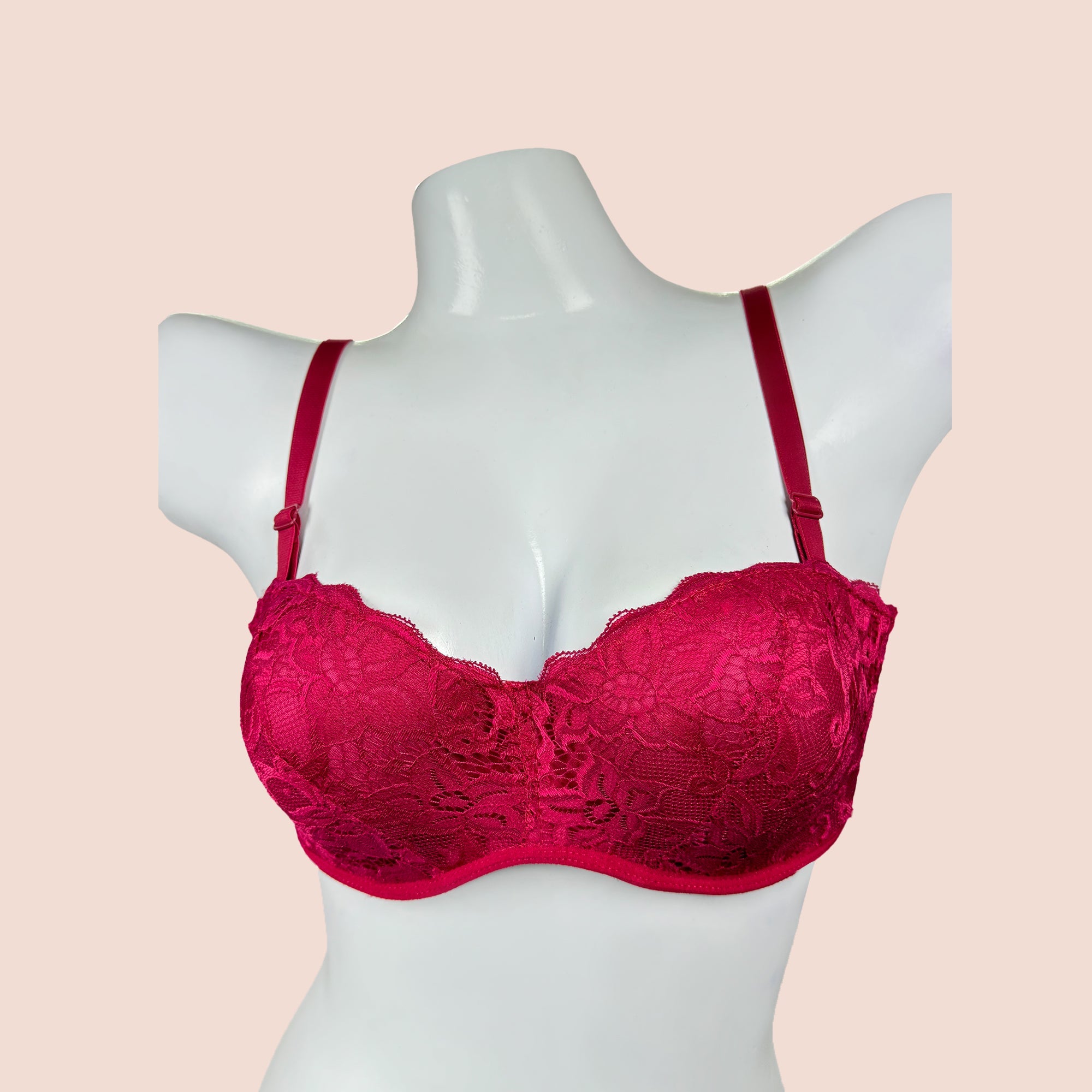 Stylish Love You Lacy Padded Wired Push-up Bra