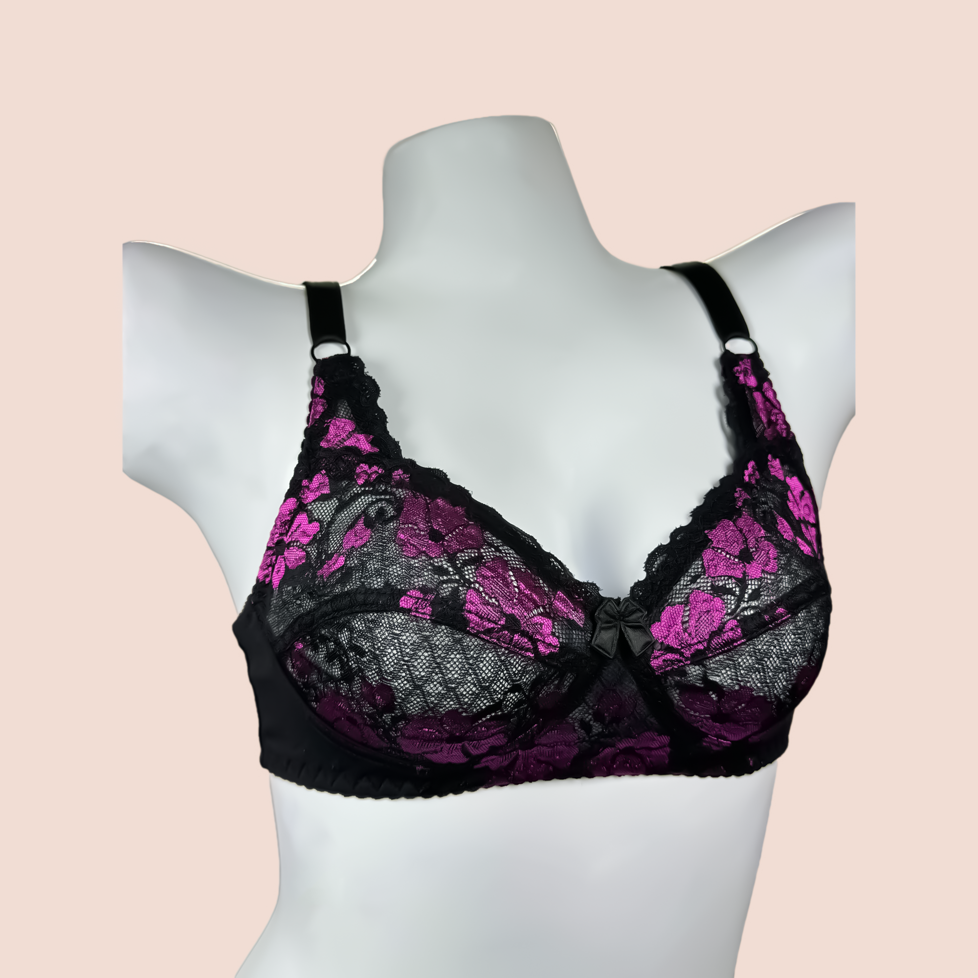 Daily Wear Cotton Net Flower Printed Bra