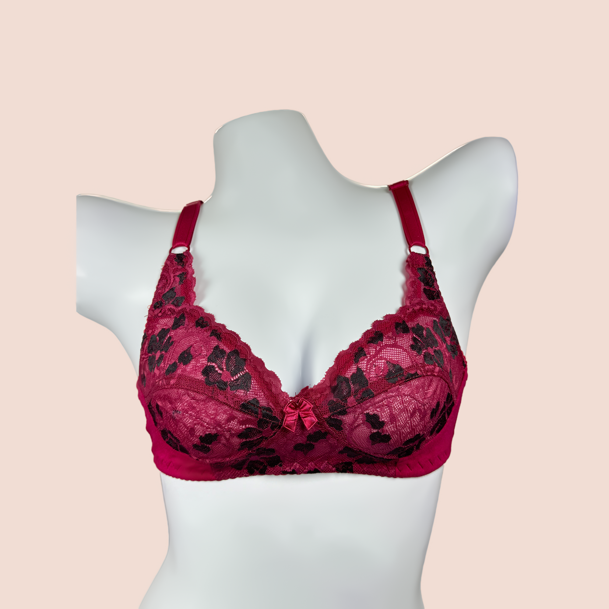 Daily Wear Cotton Net Flower Printed Bra
