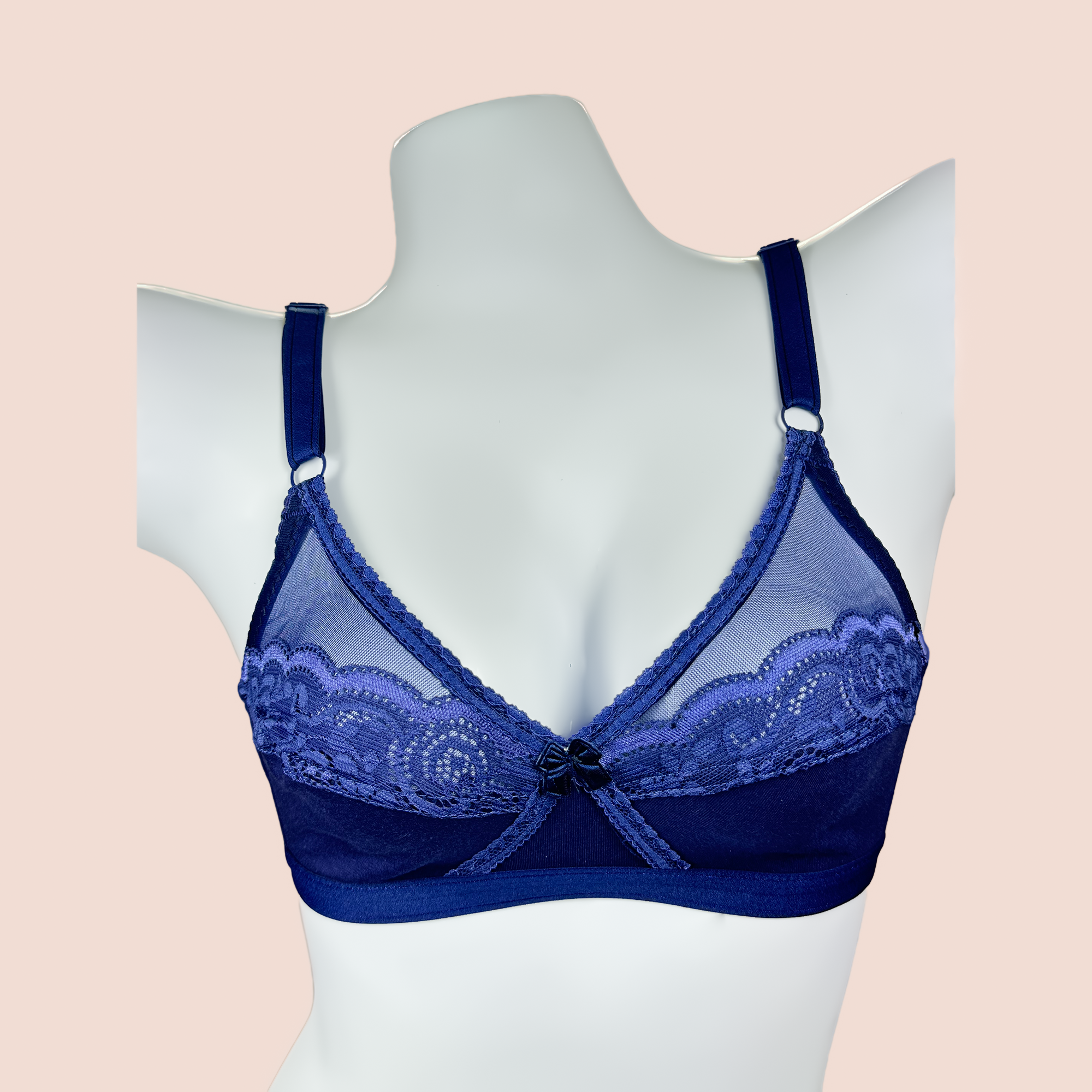 Daily Wear Cotton Half Cup Lace Bra