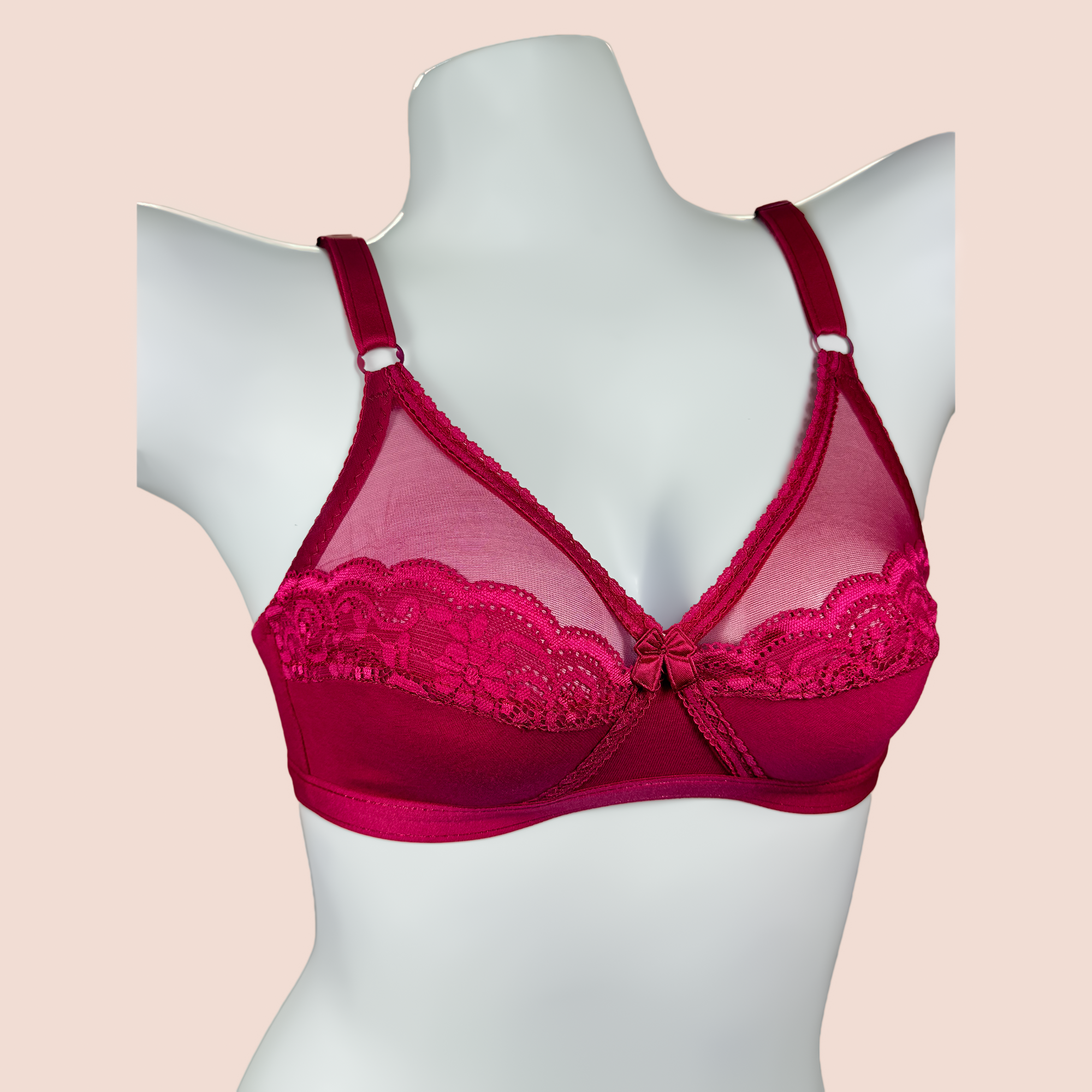 Daily Wear Cotton Half Cup Lace Bra