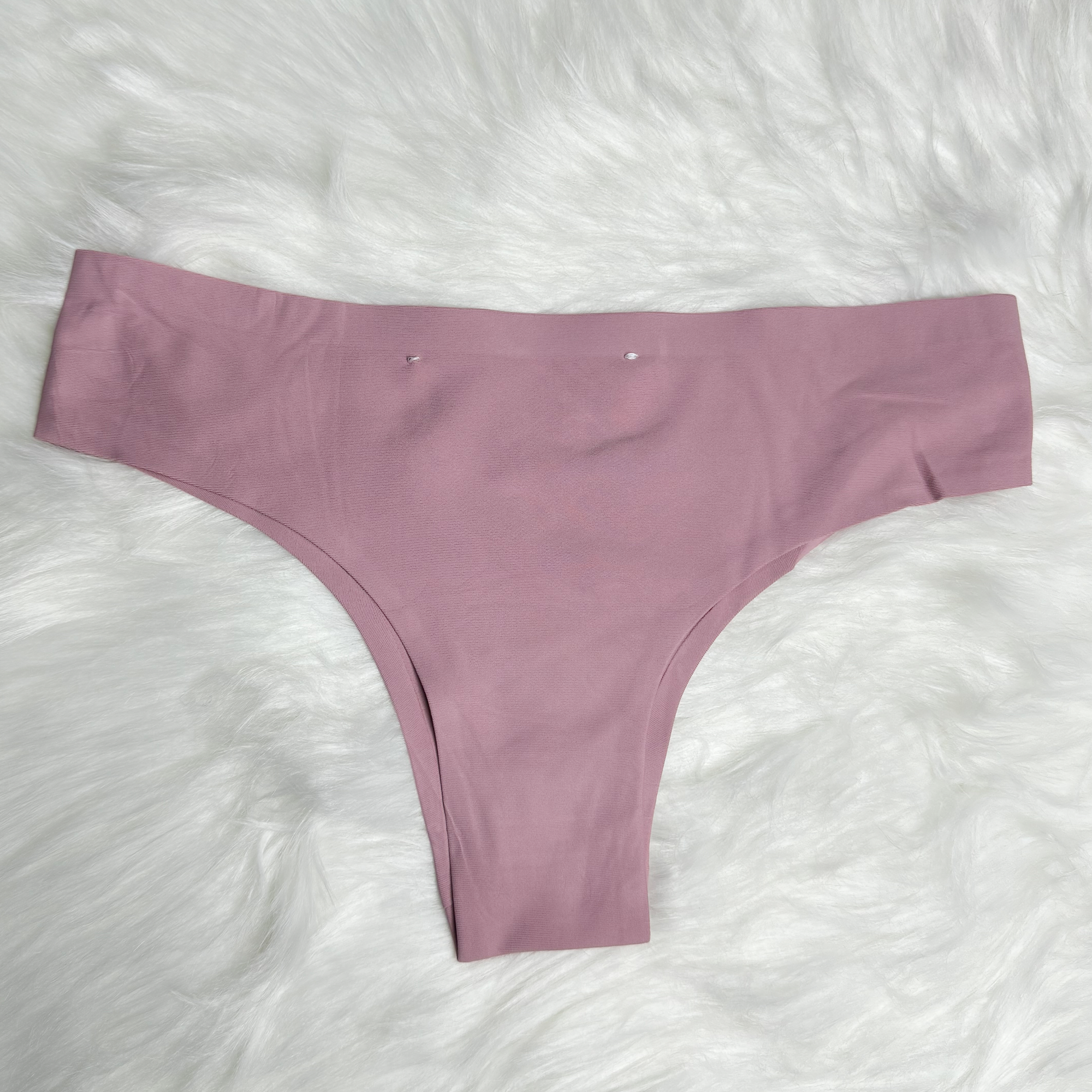Sexy Seamless Ice Silk Solid Seamless Thong For Women