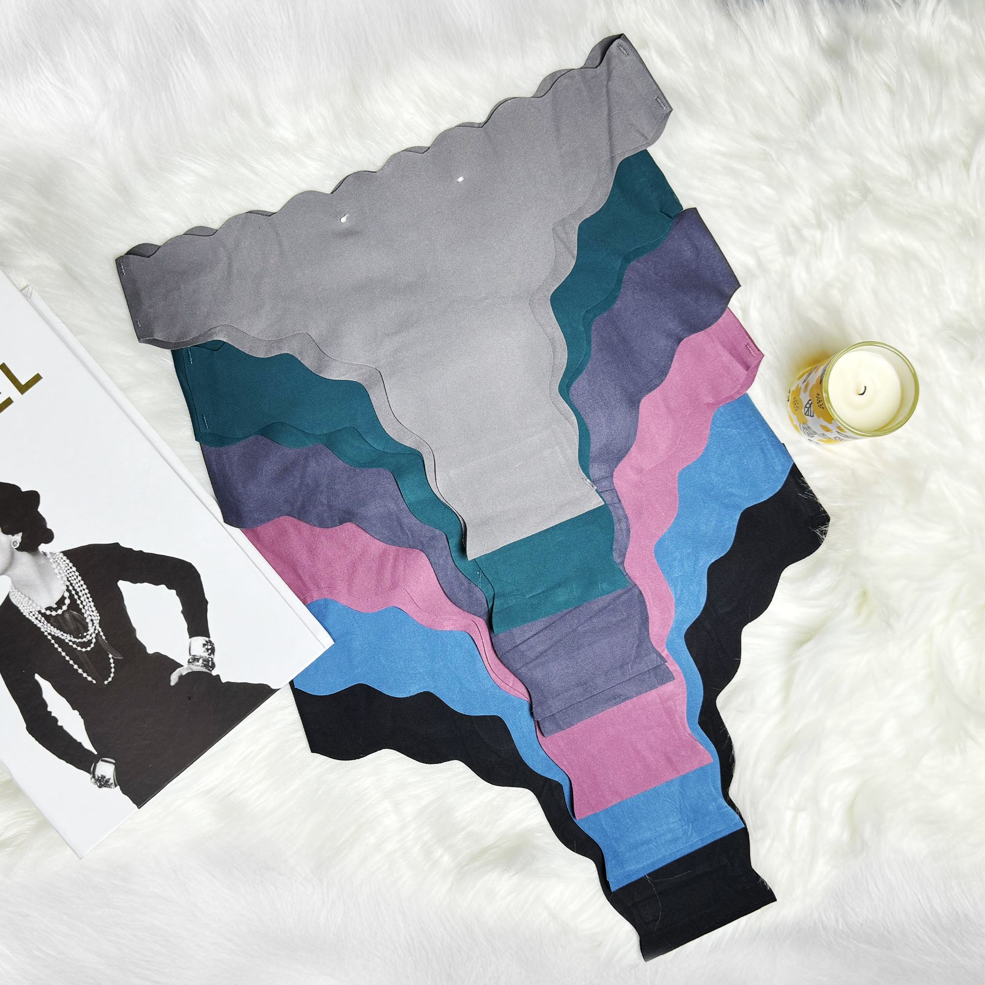 Rippled Edge Seamless Underwear Invisible Panties