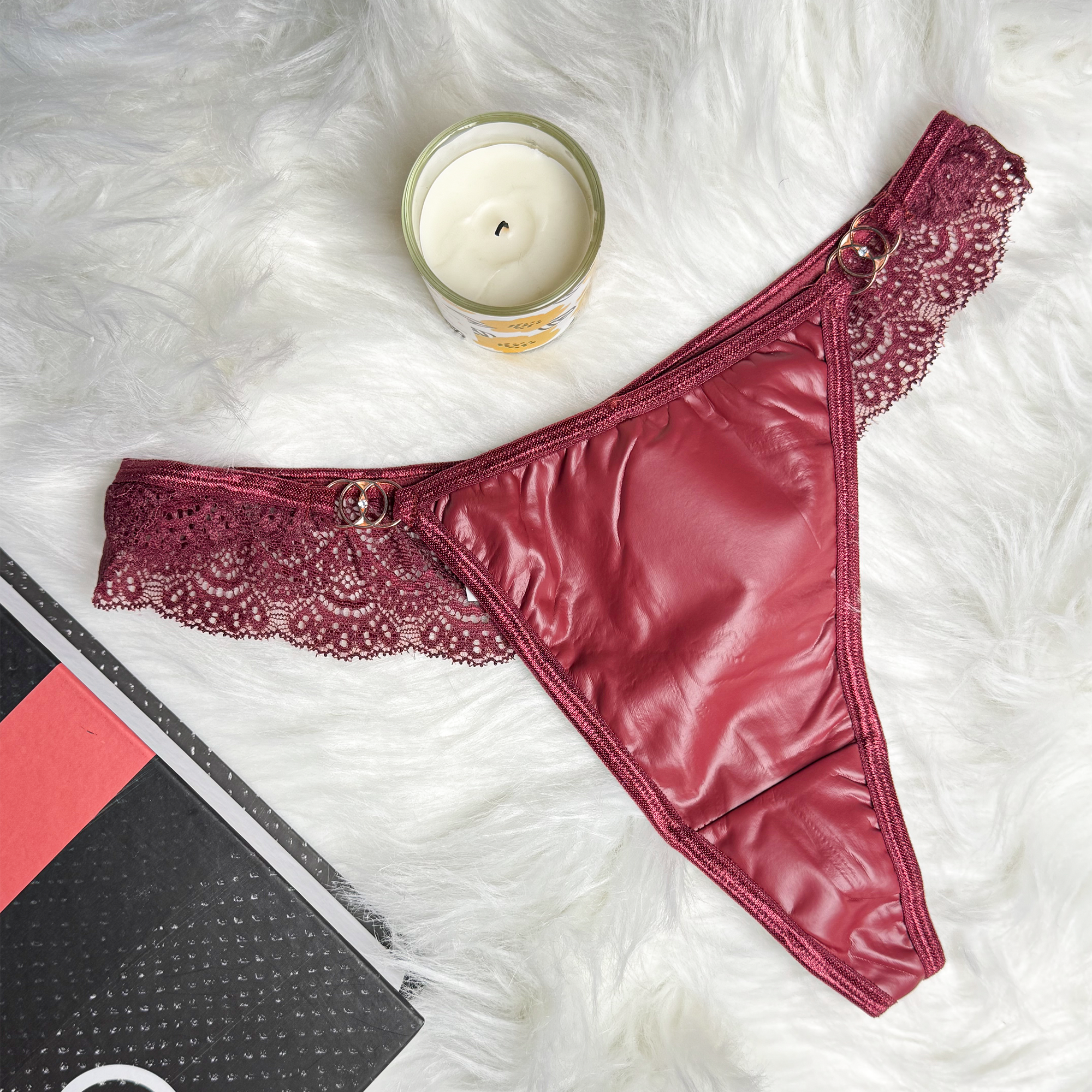 Sexy V Shape French Thong Lace Crotch Seamless Panties