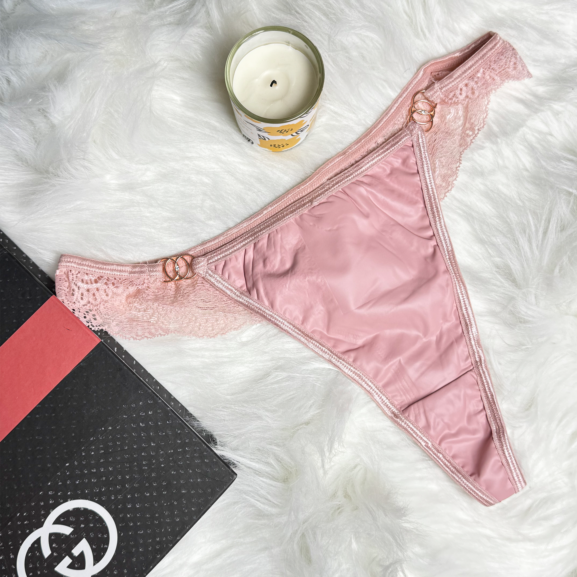 Sexy V Shape French Thong Lace Crotch Seamless Panties