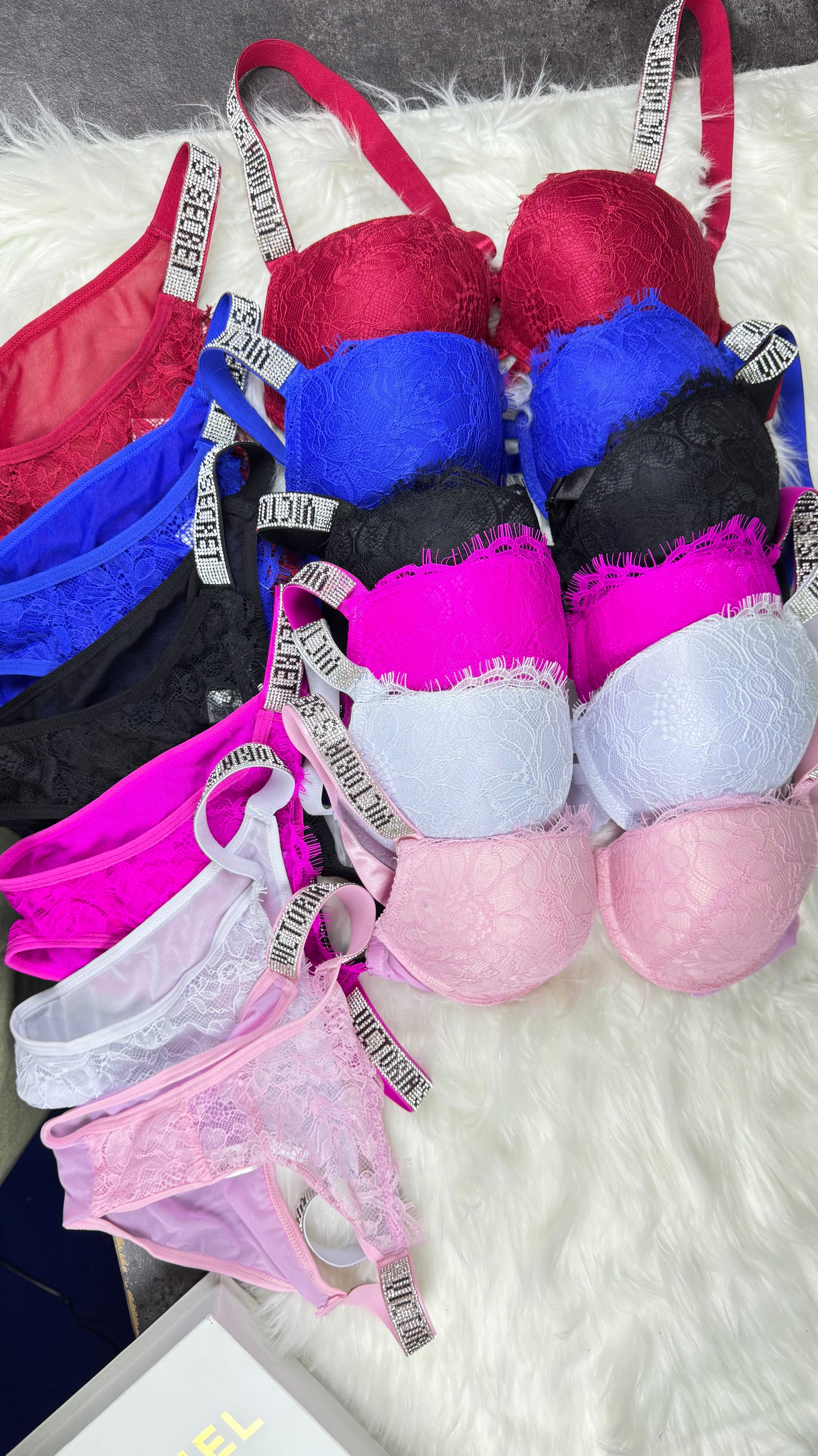 Elegant Victoria Secret Style Lace Bra and Panty Set