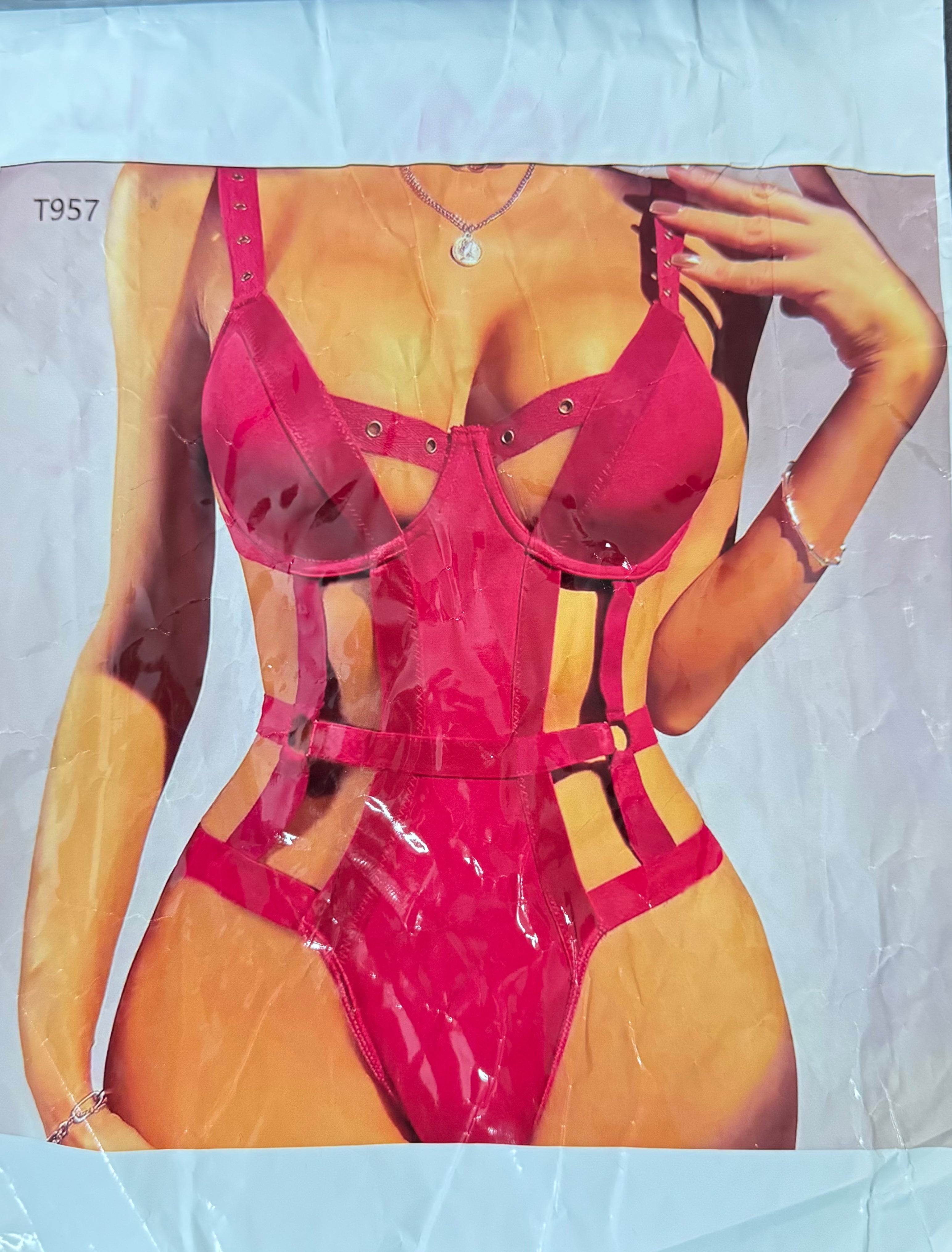 Sexy Body Suit Red