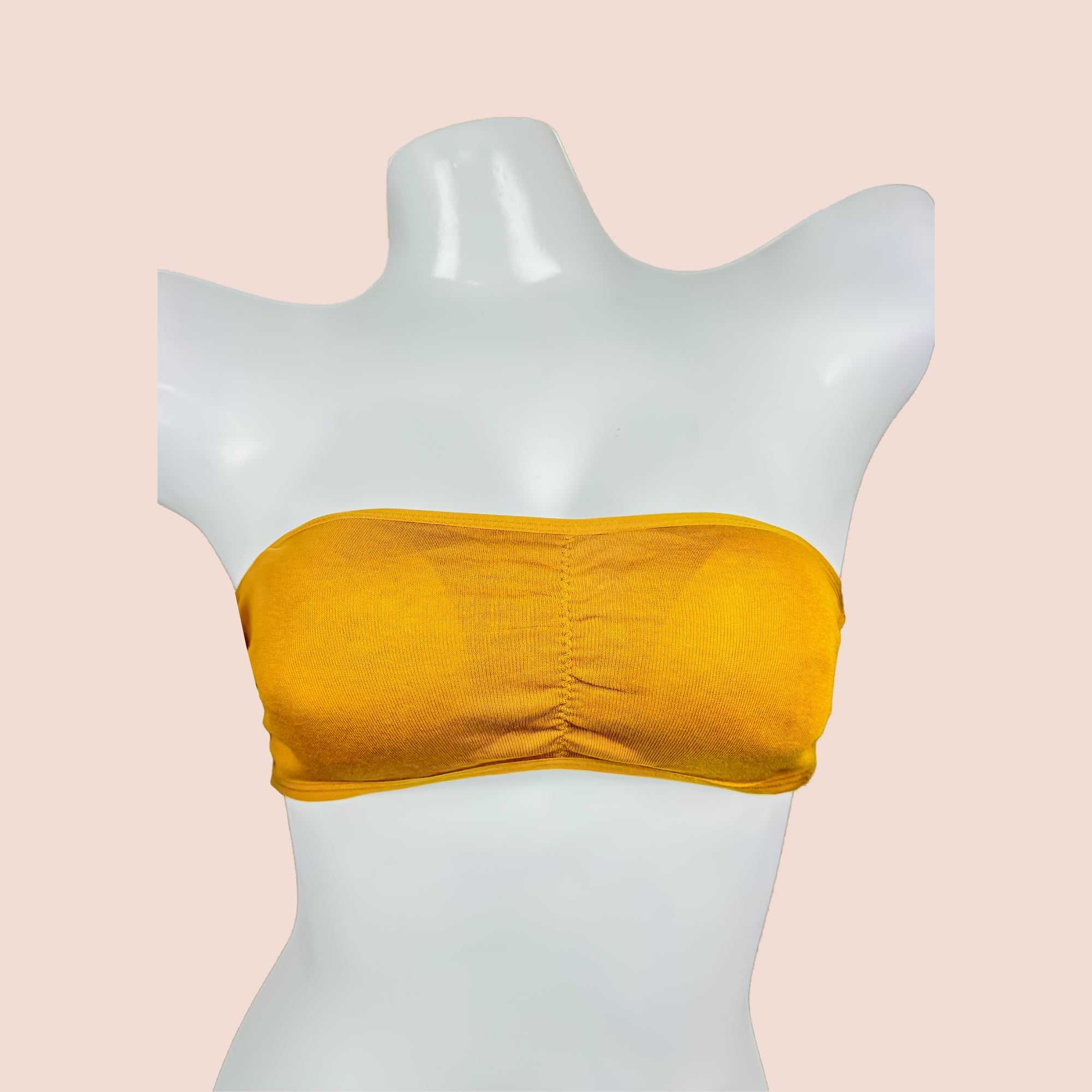 Strapless Wireless Padded Bra with Removable Pads