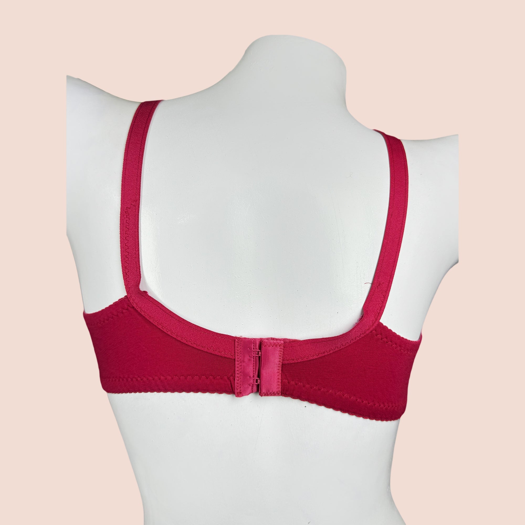 Cotton Spandex Half Cup Lace with Net Daily Wear Bra
